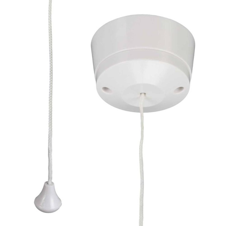 Mk K3191whi 1 Way 6a Ceiling Pull Cord Switch Single Pole White
